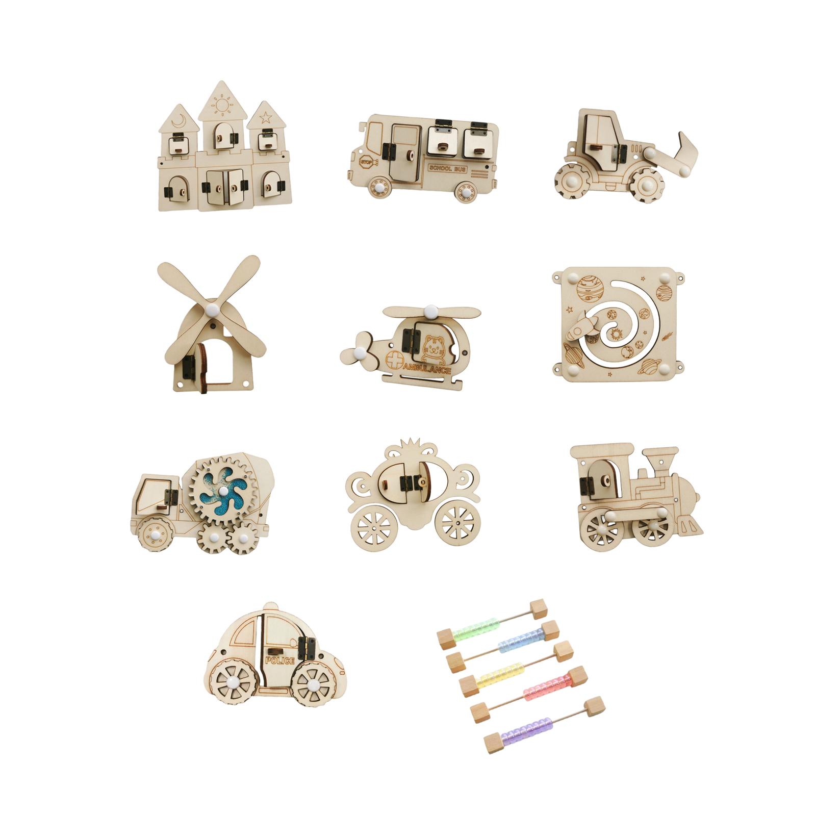 Holz-Busy-Board DIY Türriegel- – Montessori Wooden Busy Board Toddler Bewertung und Preis