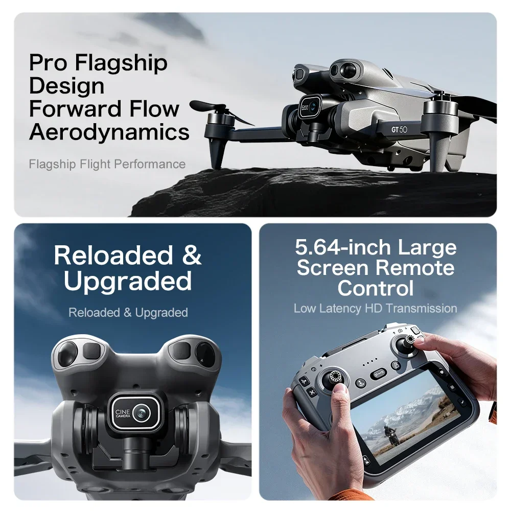 4K/6K/8K FPV-Drohne GT50 mit D – Fpv Brushless Rc Drone 4K Bewertung und Preis