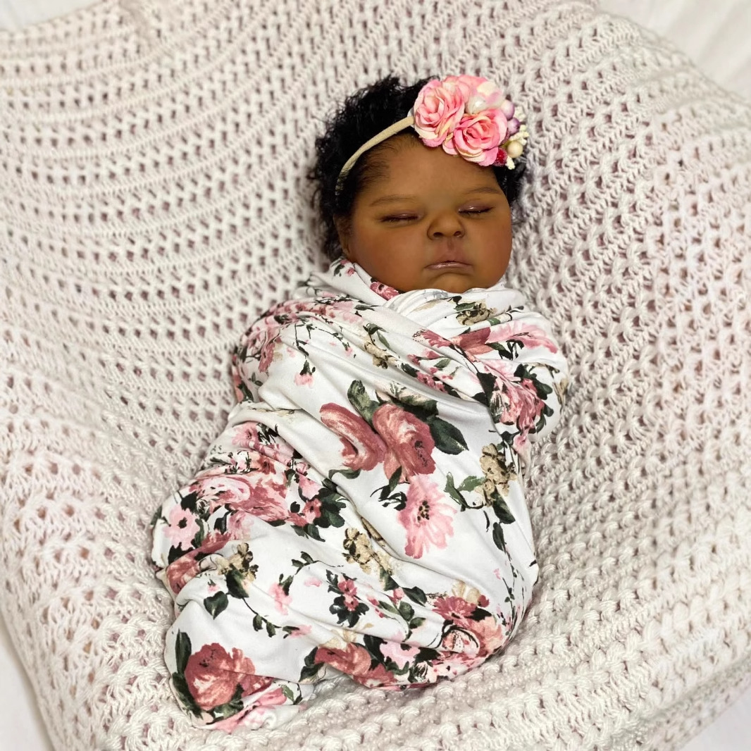 Dunkelhäutige Pfirsichpuppe, 1 – Reborn Baby Doll Silicone Realistic Bewertung und Preis