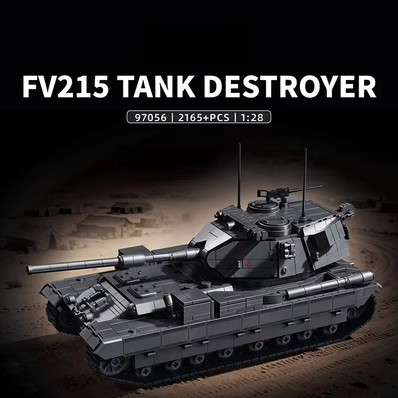 2165-teiliges FV215 Panzerzers – Lego Compatible Military Tank Bewertung und Preis