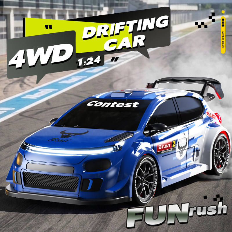 1:24 Maßstab 4WD Drift RC Auto – Rc Drift Car 1 24 Scale 4Wd Bewertung und Preis