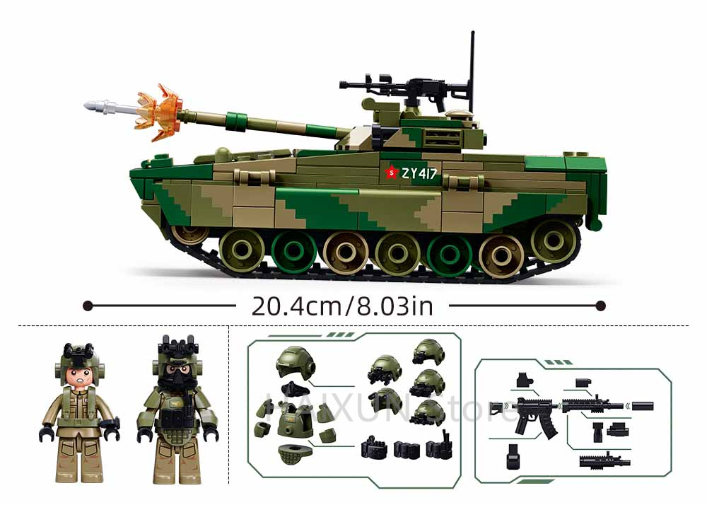 Sluban Bausteine ZBD-04AS Gepa – Lego Compatible Military Tank Bewertung und Preis