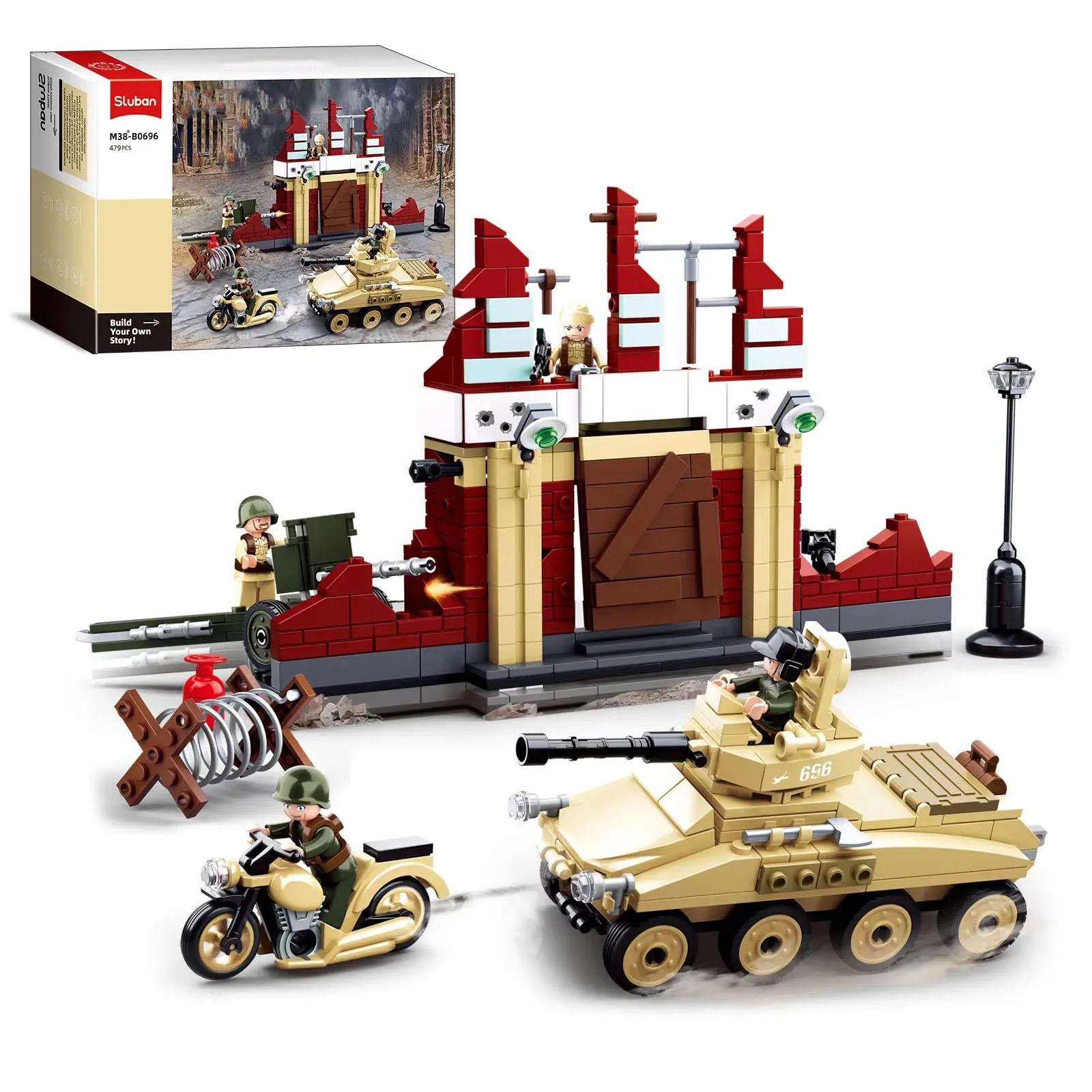 479-teiliges Militär-Panzer-Fe – Lego Compatible Military Tank Bewertung und Preis